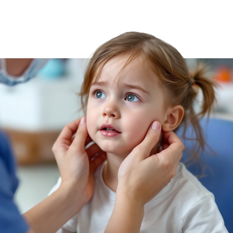 Common illness examination delivered with warmth and professionalism at Quality Care Pediatrics in Stonecrest, GA.